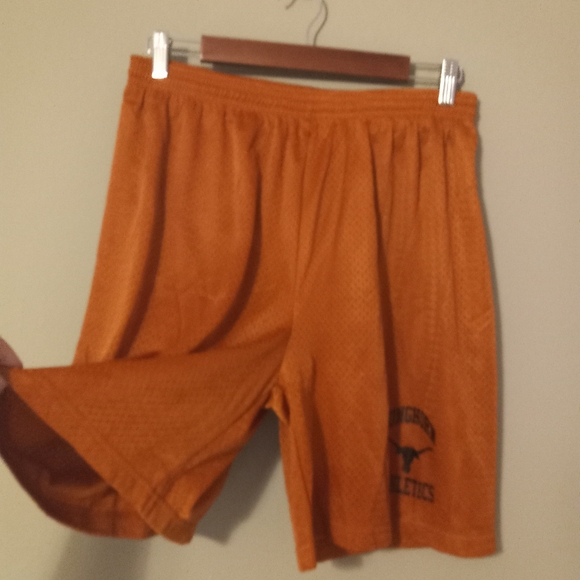 UT Longhorn Athletics M Mens Mesh Athletic Shorts in Orange n Black - Picture 5 of 9